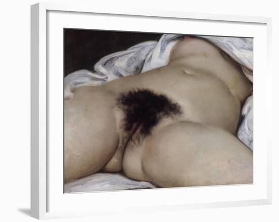 L'Origine du monde-Gustave Courbet-Framed Giclee Print