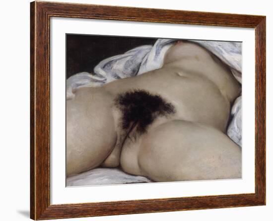 L'Origine du monde-Gustave Courbet-Framed Giclee Print