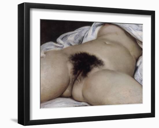 L'Origine du monde-Gustave Courbet-Framed Giclee Print