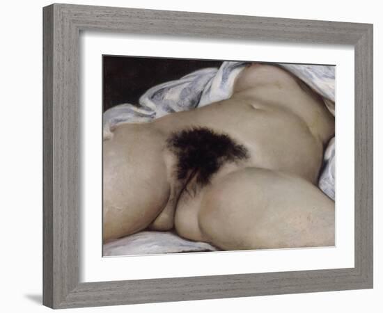 L'Origine du monde-Gustave Courbet-Framed Giclee Print