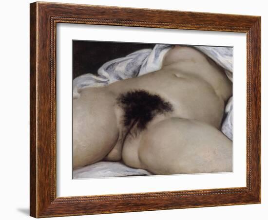 L'Origine du monde-Gustave Courbet-Framed Giclee Print