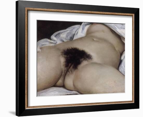 L'Origine du monde-Gustave Courbet-Framed Giclee Print