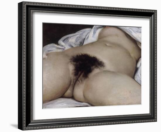 L'Origine du monde-Gustave Courbet-Framed Giclee Print