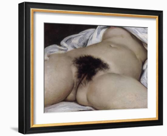 L'Origine du monde-Gustave Courbet-Framed Giclee Print