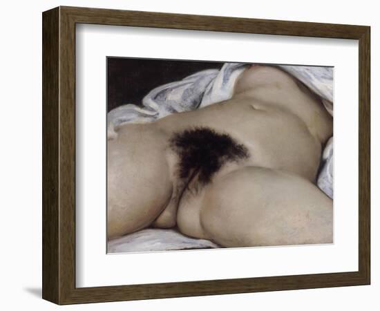 L'Origine du monde-Gustave Courbet-Framed Giclee Print