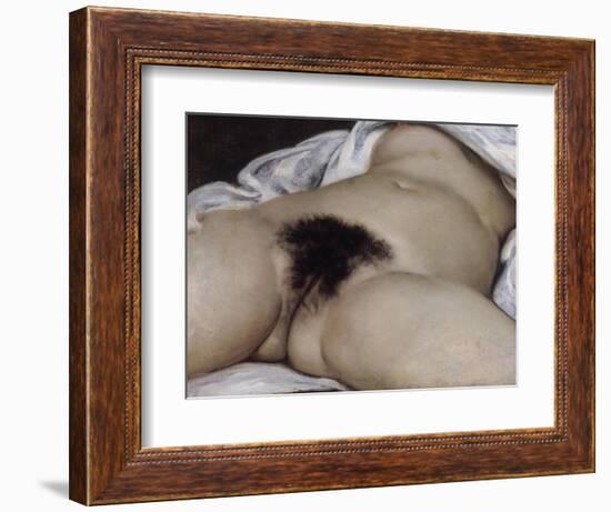 L'Origine du monde-Gustave Courbet-Framed Giclee Print