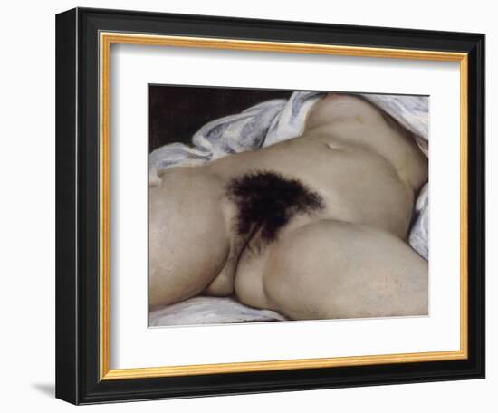 L'Origine du monde-Gustave Courbet-Framed Giclee Print