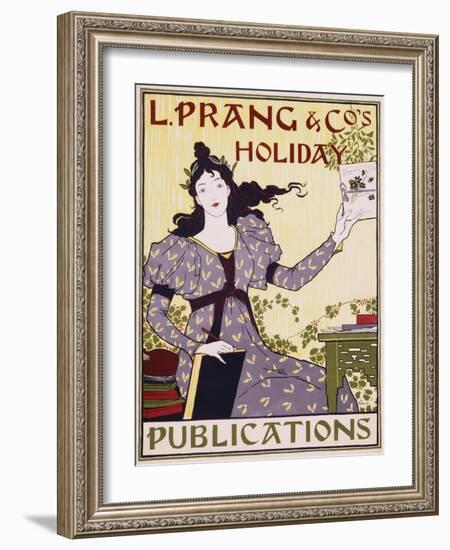 L. Prang and Co.'s Holiday Publications Poster-Louis John Rhead-Framed Giclee Print