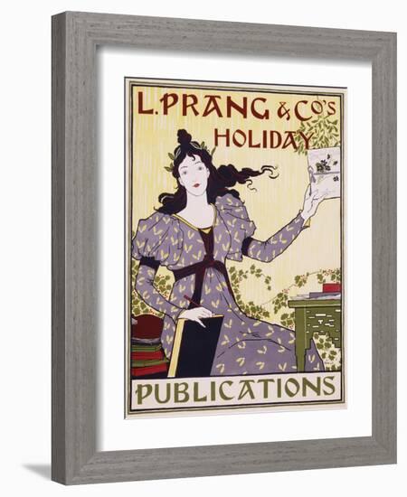 L. Prang and Co.'s Holiday Publications Poster-Louis John Rhead-Framed Giclee Print