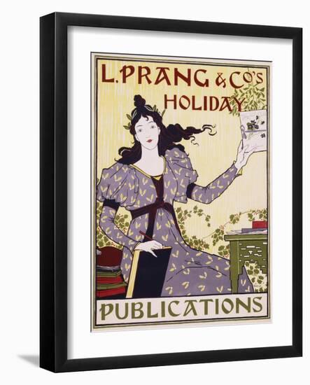 L. Prang and Co.'s Holiday Publications Poster-Louis John Rhead-Framed Giclee Print