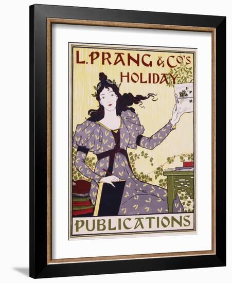 L. Prang and Co.'s Holiday Publications Poster-Louis John Rhead-Framed Giclee Print