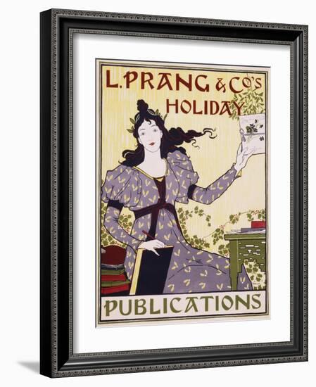 L. Prang and Co.'s Holiday Publications Poster-Louis John Rhead-Framed Giclee Print