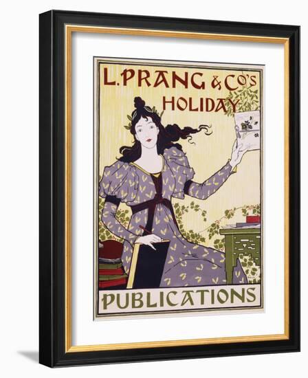 L. Prang and Co.'s Holiday Publications Poster-Louis John Rhead-Framed Giclee Print