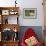 L-Shaped Concrete Bench with Slate Top in Garden, London-Pedro Silmon-Framed Photo displayed on a wall