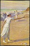 Mixed Doubles by the Sea-L. Tanquerey-Mounted Art Print