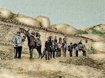 Hikers in San Jeronimo, Montserrat, Catalonia, Spain, from 'The Illustration', 1890-L. Urgelles-Framed Premier Image Canvas