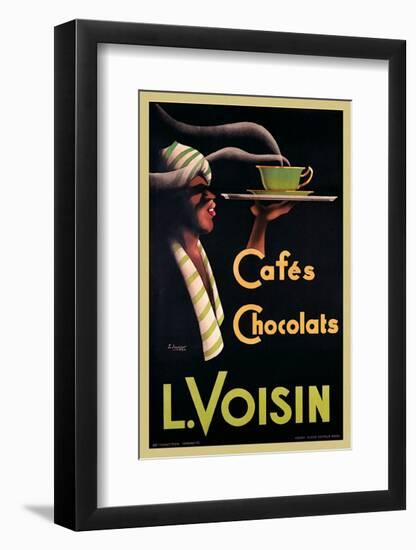 L. Voisin Cafes and Chocolats, 1935-Noel Saunier-Framed Art Print