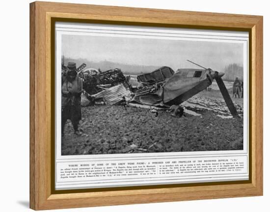 L77 Zeppelin Destroyed-null-Framed Premier Image Canvas