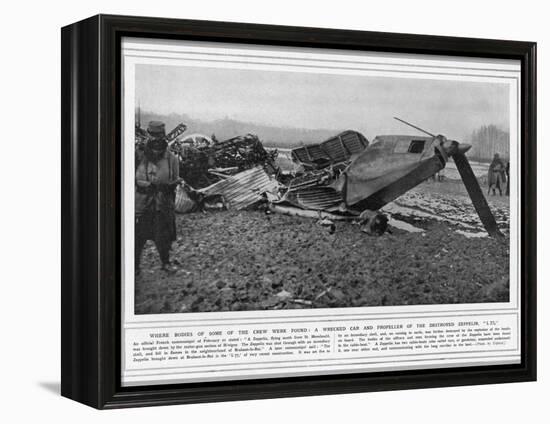 L77 Zeppelin Destroyed-null-Framed Premier Image Canvas