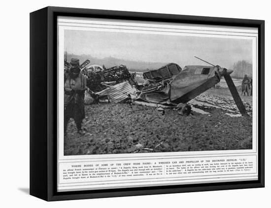 L77 Zeppelin Destroyed-null-Framed Premier Image Canvas