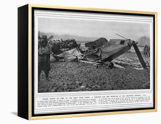 L77 Zeppelin Destroyed-null-Framed Premier Image Canvas