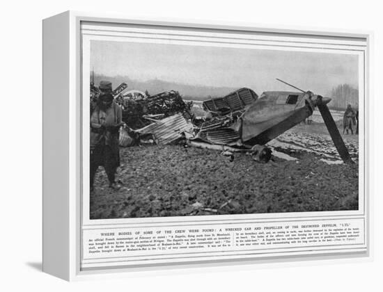 L77 Zeppelin Destroyed-null-Framed Premier Image Canvas