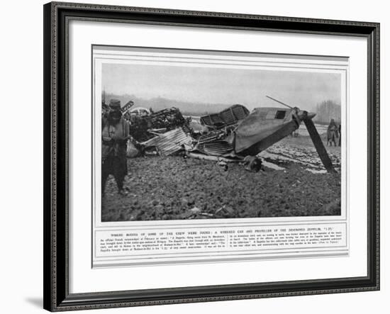 L77 Zeppelin Destroyed-null-Framed Photographic Print