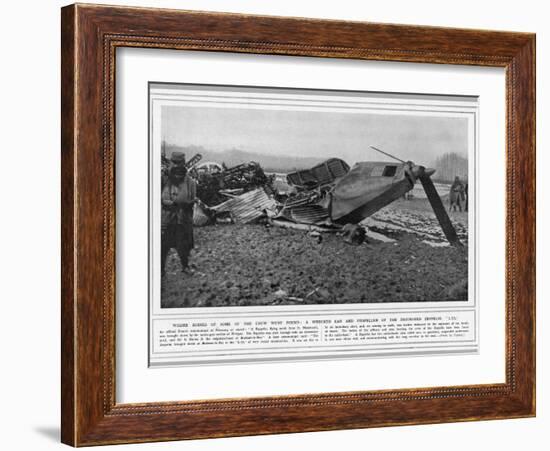 L77 Zeppelin Destroyed-null-Framed Photographic Print