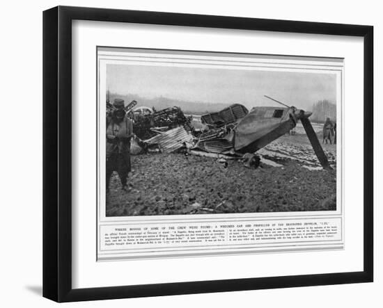 L77 Zeppelin Destroyed-null-Framed Photographic Print