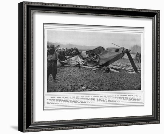 L77 Zeppelin Destroyed-null-Framed Photographic Print