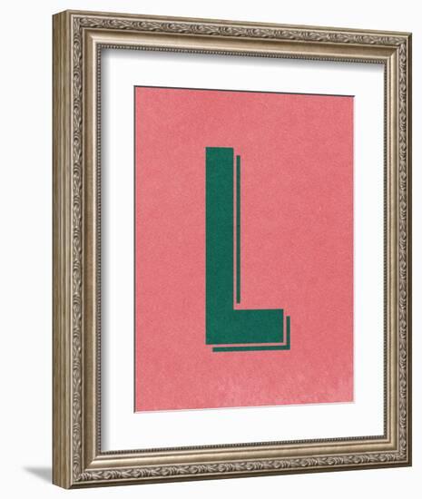 L-null-Framed Art Print