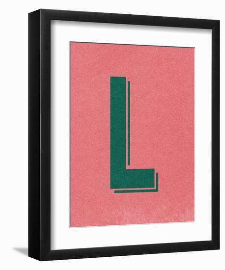 L-null-Framed Art Print