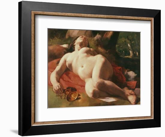 La Bacchante, C.1844-47-Gustave Courbet-Framed Giclee Print