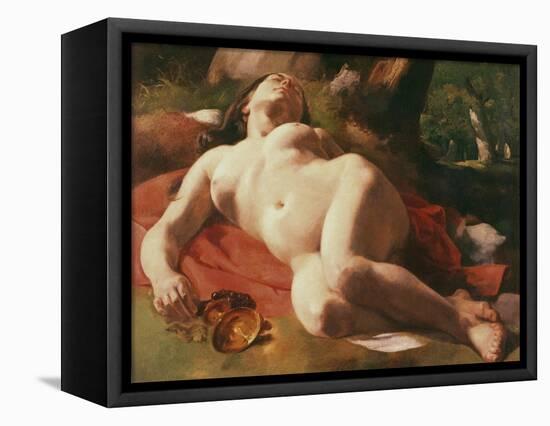 La Bacchante, C.1844-47-Gustave Courbet-Framed Premier Image Canvas