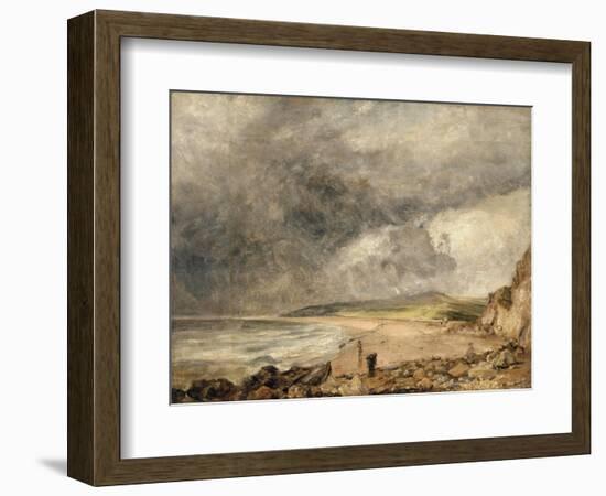 La Baie de Weymouth à l'approche de l'orage-John Constable-Framed Giclee Print