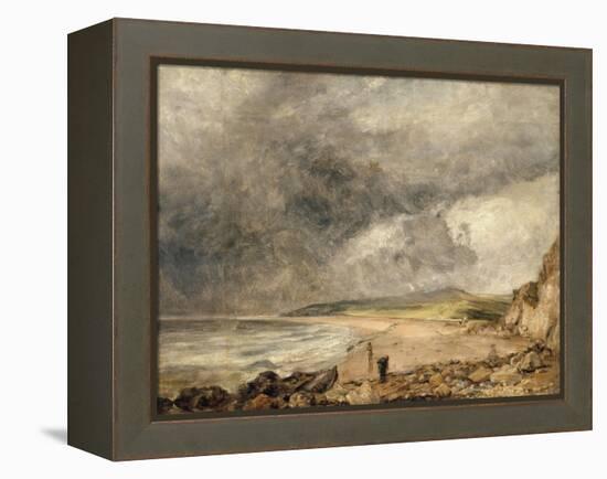 La Baie de Weymouth à l'approche de l'orage-John Constable-Framed Premier Image Canvas