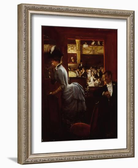 La Baignoire, au Théatre des Variétés-Jean Béraud-Framed Giclee Print