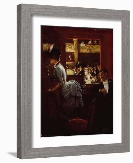 La Baignoire, au Théatre des Variétés-Jean Béraud-Framed Giclee Print