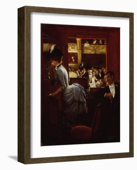 La Baignoire, au Théatre des Variétés-Jean Béraud-Framed Giclee Print