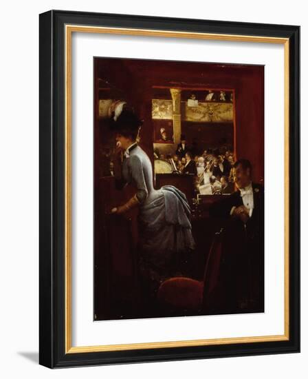 La Baignoire, au Théatre des Variétés-Jean Béraud-Framed Giclee Print