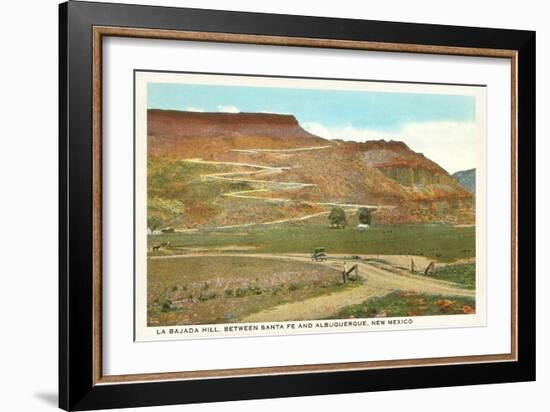 La Bajada Hill near Santa Fe, New Mexico-null-Framed Art Print