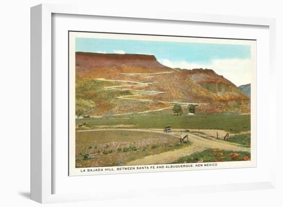 La Bajada Hill near Santa Fe, New Mexico-null-Framed Art Print