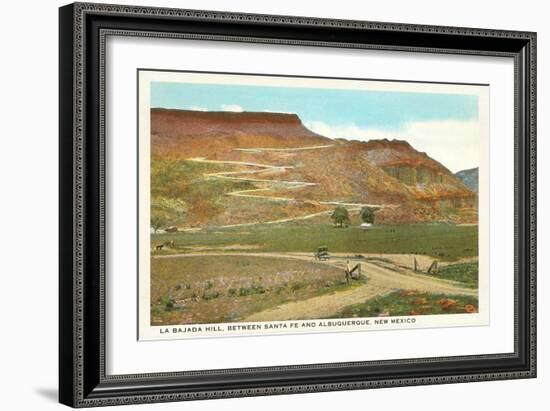 La Bajada Hill near Santa Fe, New Mexico-null-Framed Art Print