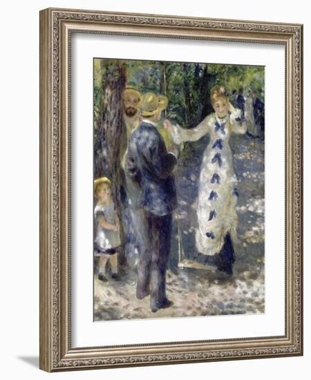 La Balan§Oire (The Swing) by Pierre-Auguste Renoir-Pierre-Auguste Renoir-Framed Giclee Print