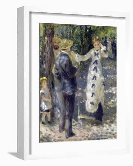 La Balan§Oire (The Swing) by Pierre-Auguste Renoir-Pierre-Auguste Renoir-Framed Giclee Print