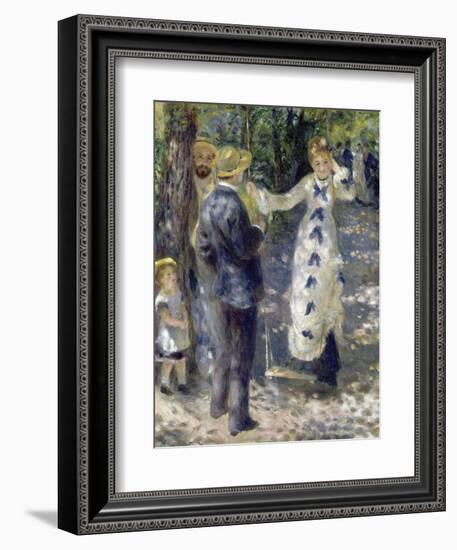 La Balan§Oire (The Swing) by Pierre-Auguste Renoir-Pierre-Auguste Renoir-Framed Premium Giclee Print