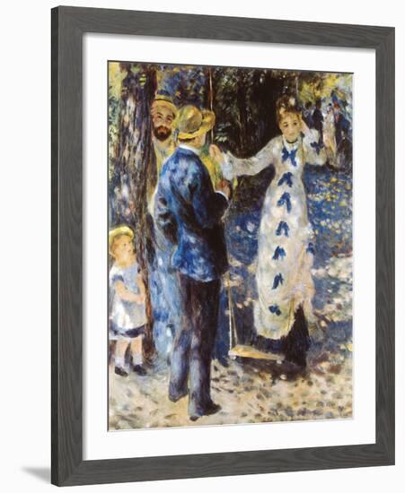 La Balancoire-Pierre-Auguste Renoir-Framed Premium Giclee Print