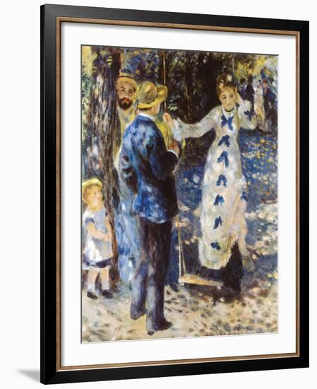 La Balancoire-Pierre-Auguste Renoir-Framed Premium Giclee Print