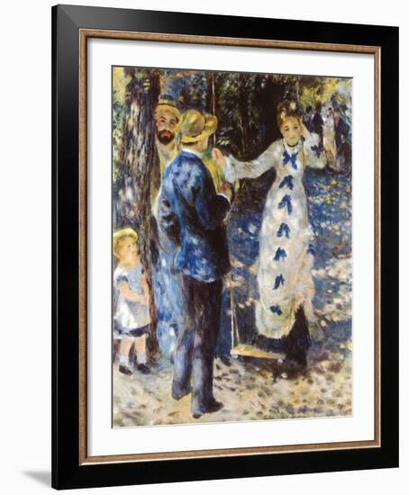 La Balancoire-Pierre-Auguste Renoir-Framed Premium Giclee Print