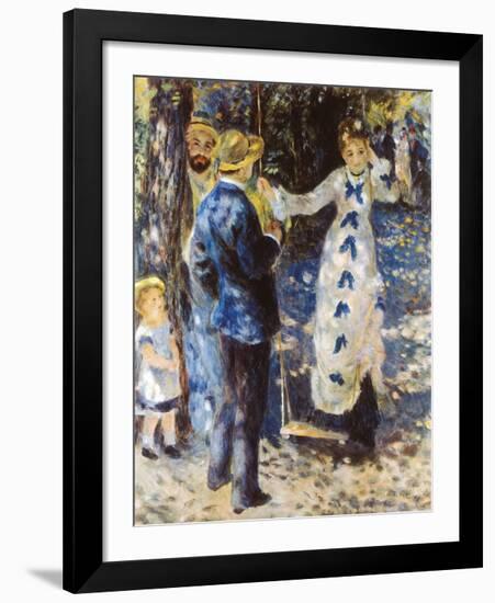 La Balancoire-Pierre-Auguste Renoir-Framed Premium Giclee Print